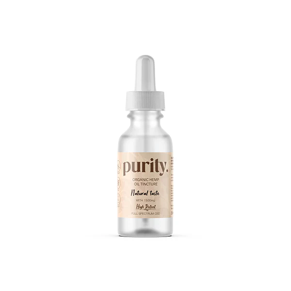 Second image of Purity 1500mg Full-Spectrum High Potency CBD Hemp Oil 30ml