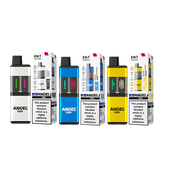 20mg Angel 1200 2in1 By Vapes Bar Dual Prefilled Pod Kit 1200 Puffs
