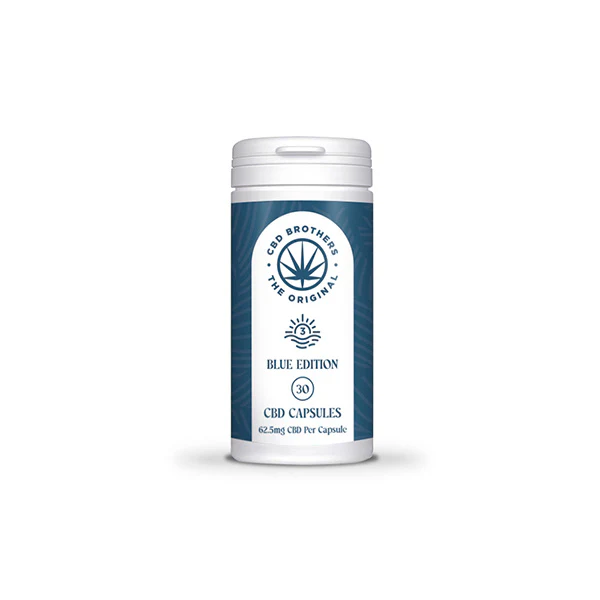 CBD Brothers Blue Edition 1875mg CBD/CBDA Vegan Capsules - 30 Caps