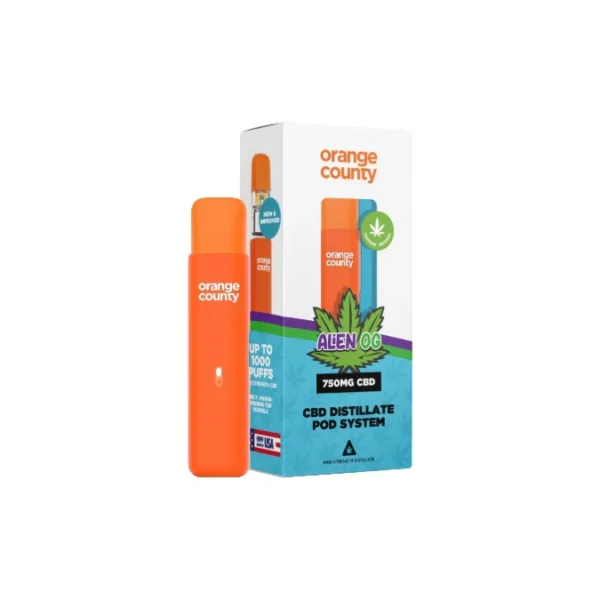 Second image of 750mg Orange County CBD Prefilled Pod Vape System